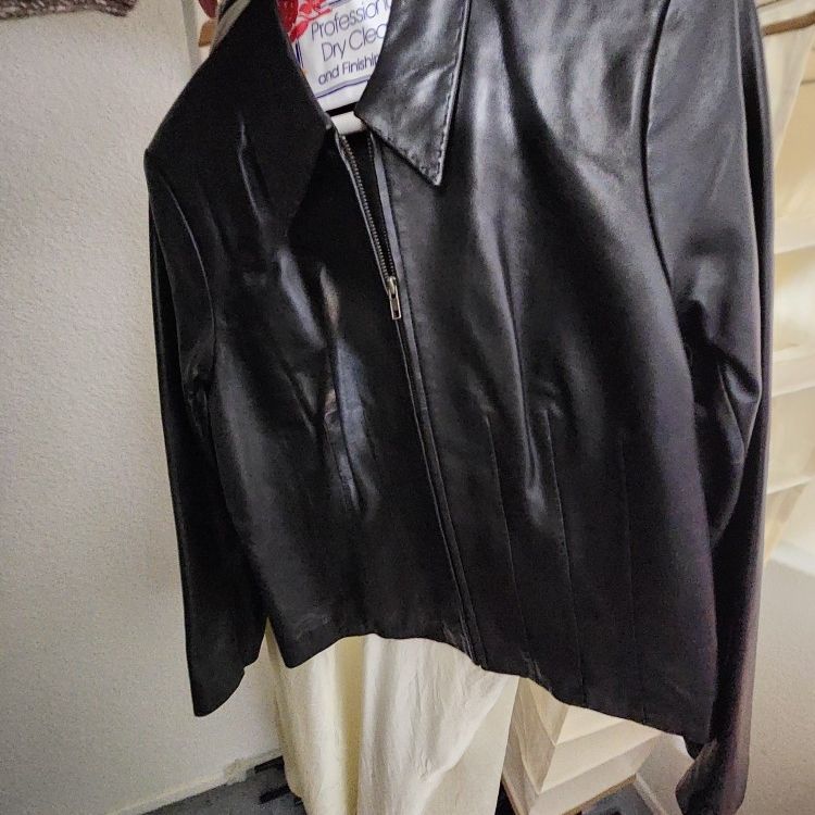 Womens Leather Jacket Black