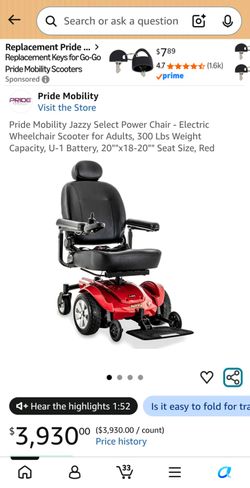 Pride Mobility Jazzy Select Power Chair