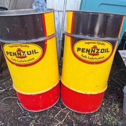 Vintage Oil Barrels