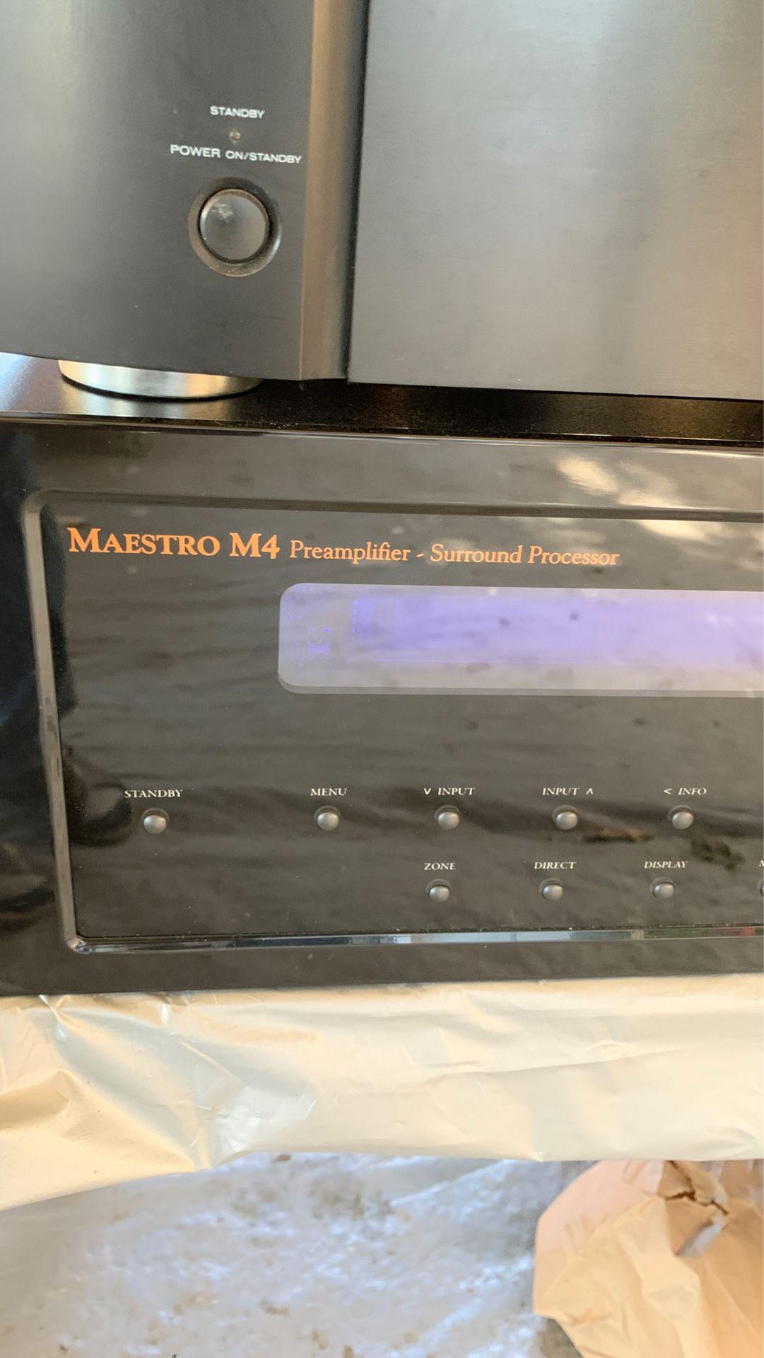 Maestro M4 preamplifier surround processor and MArantz 8chanel power amplifier MM8003
