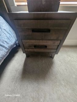 Queen Bed Frame and Nightstand Set