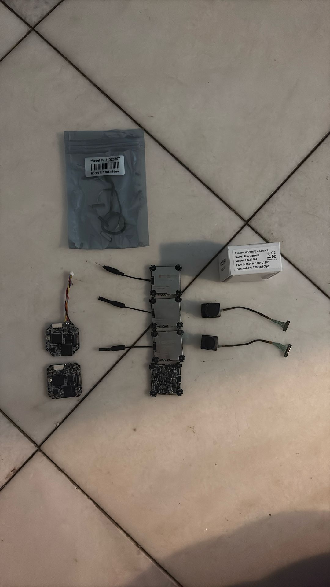 HDZero VTXs, Cameras, and Mipi Cable