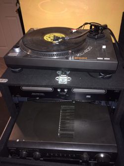 Dj system w/Dj coffin