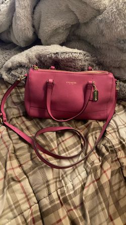 Pink coach bag