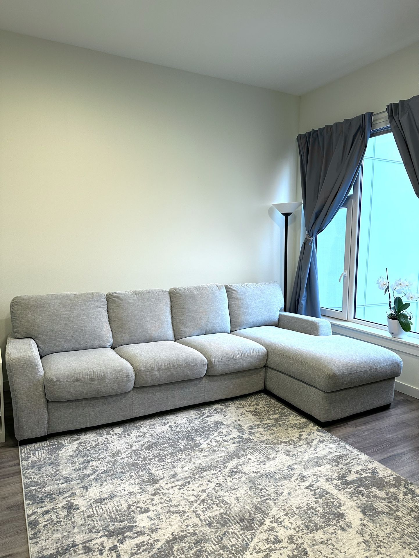 Macy’s Fabric Sectional Sofa with Chaise