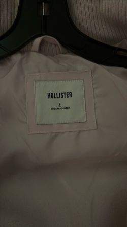hollister pink puffer jacket
