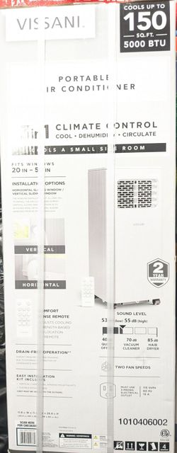 Vissani 5,000Btu PORTABLE 3 in 1 Unit with Remote Control