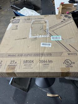 [228]. ASD 2x2 LED Flat Panel Light Standard Series, 40W=100W Equivalent Dimmable, 4230Lm Edge Lit Panel 4000K(Bright White) 120-277V Drop Ceiling Ind