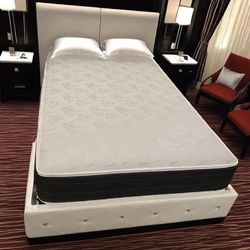 Full Size Mattress Double Sided Of 10 Inches Thick New From Factory With its Plastic Also Available in Twin, Queen or King Same Day Delivery