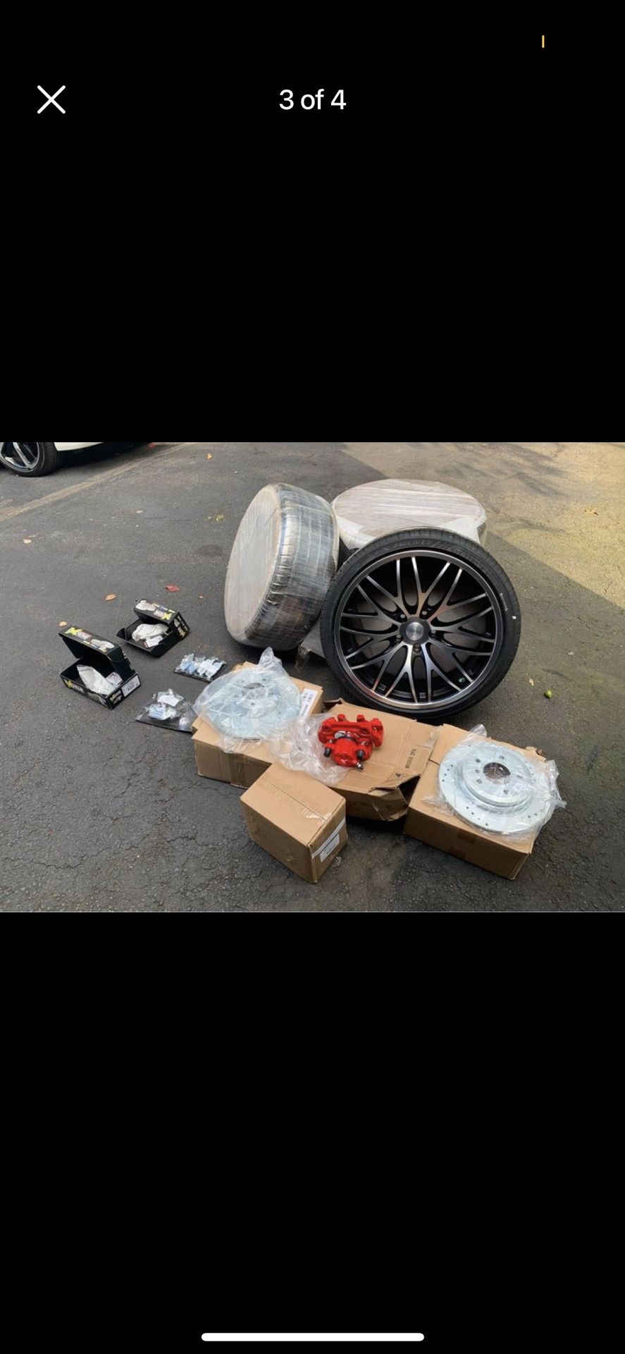 3 series BMWs high performance calipers, rotors, and brake pads