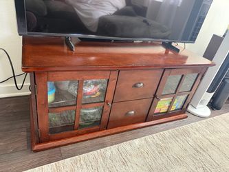 Sturdy Tv stand vintage table cherry wood