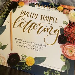 Calligraphy Lettering Lesson Book NEW 