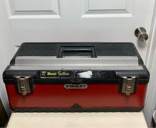 Vintage STANLEY Pro 23" Structural Foam Metal Tool Box Made In USA