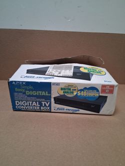 NEW APEX DIGITAL TV CONVERTER BOX