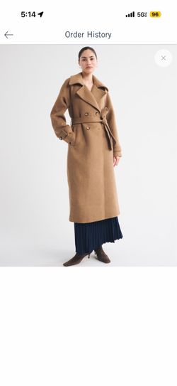 Abercrombie wool blend coat