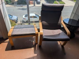 IKEA POÄNG Armchair and Ottoman Set