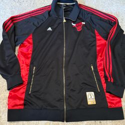 Adidas Chicago Bulls Championship Jacket In Men’s Size 2XL, Not Jordan, LeBron, Kobe, Nike, Supreme