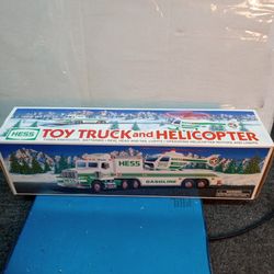 Hess tow truck and helicopter