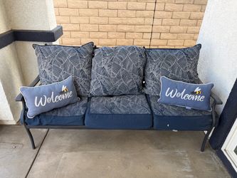 Outdoor Patio Sofa with Cushions