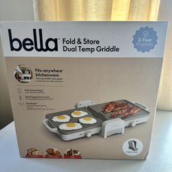 NEW - Bella Dual Temperature Griddle