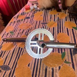 Brand New Bmx Crankset Chrome 175mm With 39 Tooth Sprocket Stamped Cw-39t 39 Tooth Chainwheel