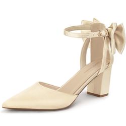Pointed toe chunk Heel 