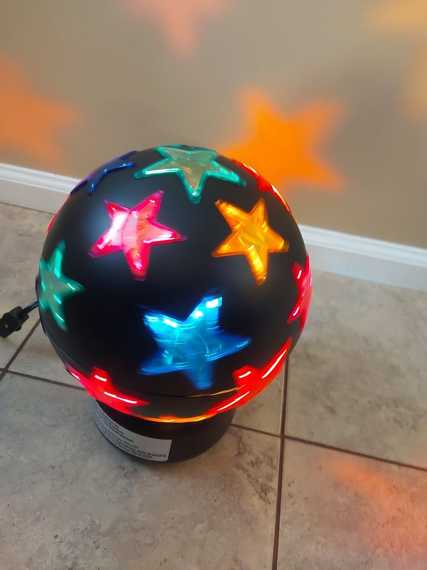 Black Disco Ball Lamp with Multi Color Stars for Sale in Queens, NY