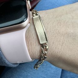 gold kids bracelet 14kbn