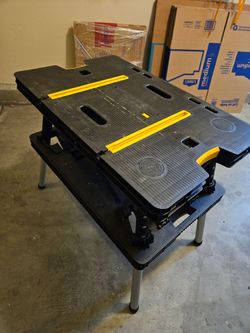 Keter Folding Work Bench w/ 34in. Clamps