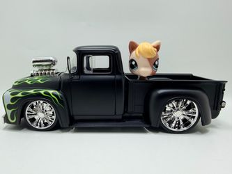 Jada Toys Die-Cast 1956 Hot Rod Pickup Truck pet not included