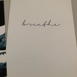 Desenio Breath Art Poster With Frame