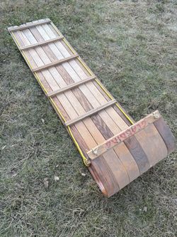 Vintage Gladding Hedlund Wooden Toboggan 