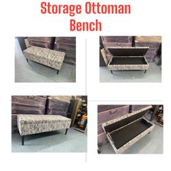 Storage Ottoman Bench, Like New Condition,$80, 