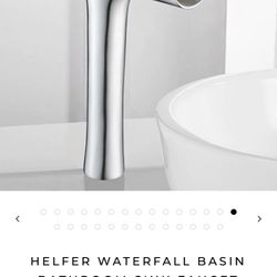 Bathroom Sink Faucet  HELFER WATERFALL BASIN 