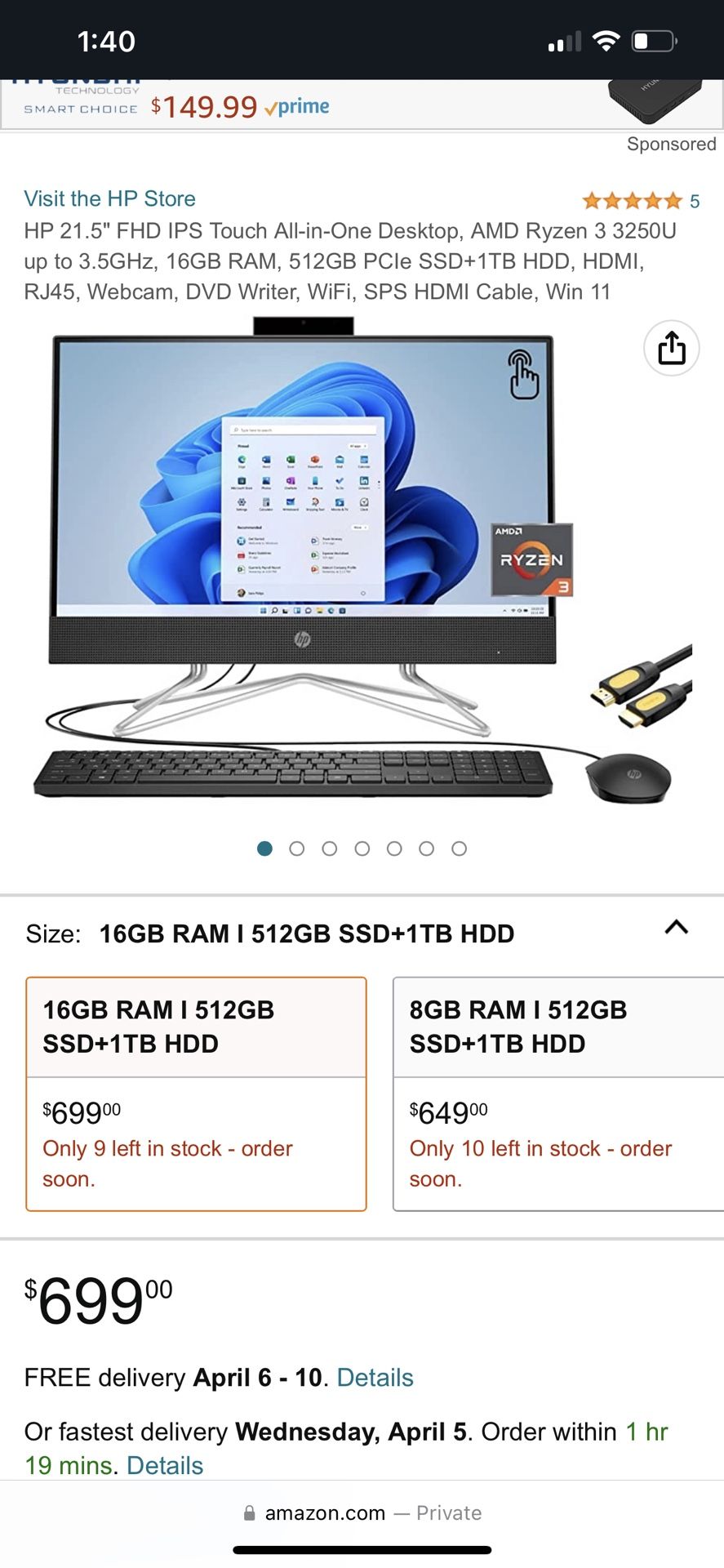 Computer Hp All In 1