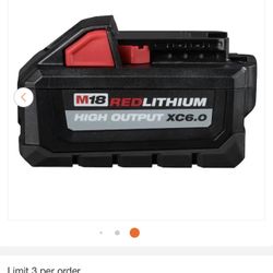 Milwaukee 6.0 Battery Bateria 