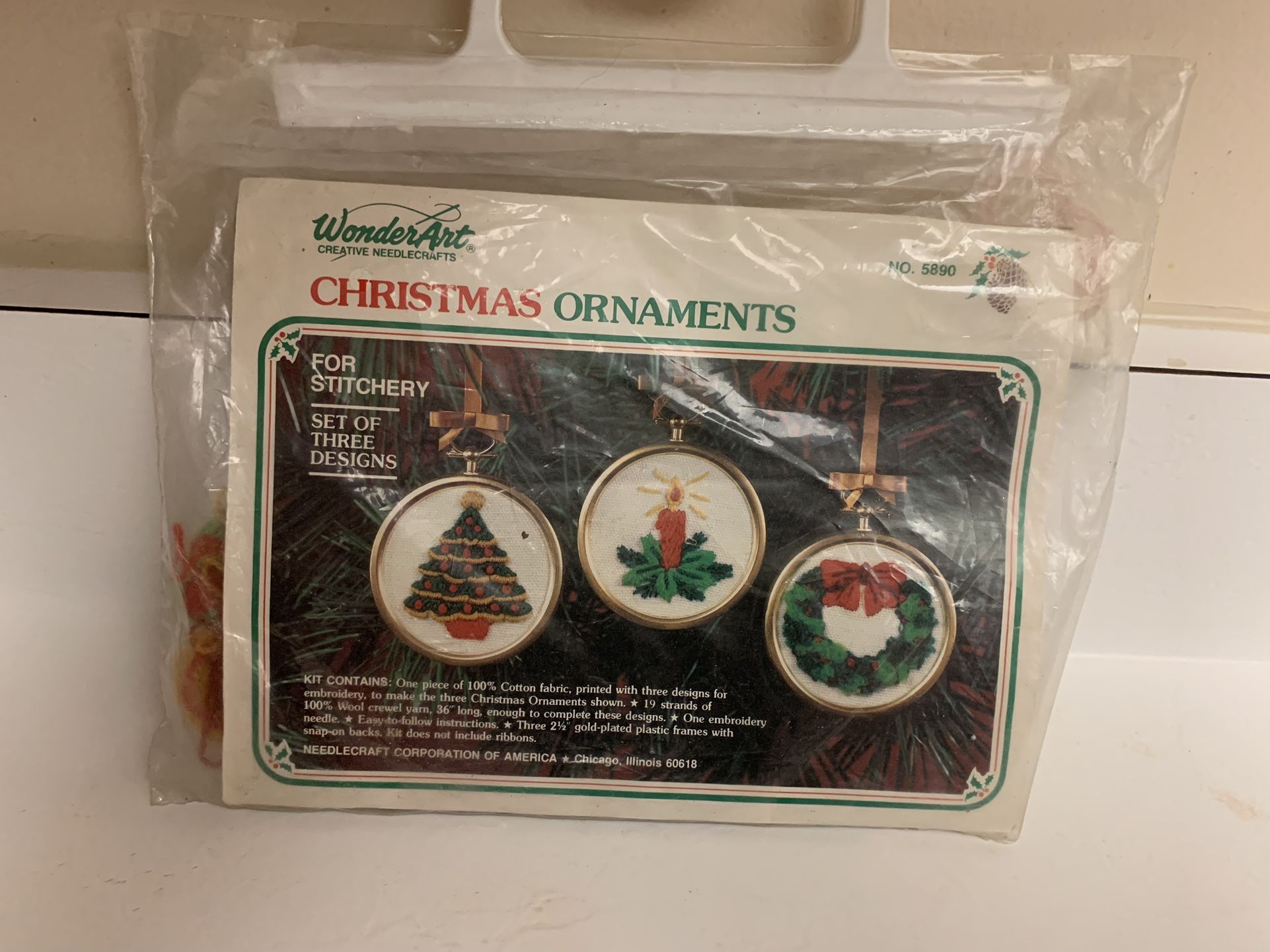 Cross Stitch Kit “Christmas Ornaments” #2