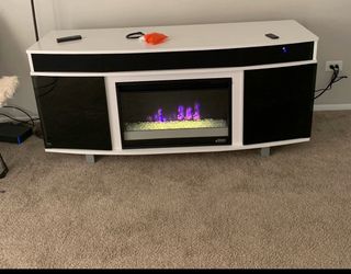 Bluetooth fire place console