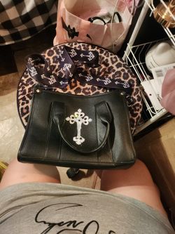 Black Cross Handbag