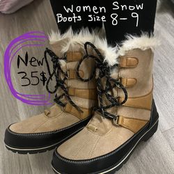 SNOW BOOTS NEW NOT USED 35$ FIRM SIZE WOMEN 8/9  Pick Up Dtla Near Union Station 