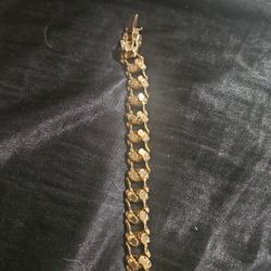 14k Solid Bracelet Reversible