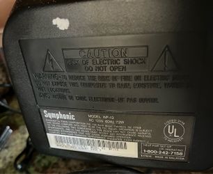 CRT Television symphonic 13’ - used