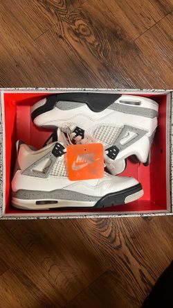 Jordan Fours White Cement size 6 in kids