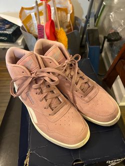 Reebok pink mid tops