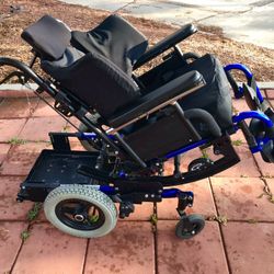 Quickie Iris Tilt Wheelchair w/ Jays Focus Back Seat, And Removable Oxygen Tank Holder And Extras $400  Or Best Offer 