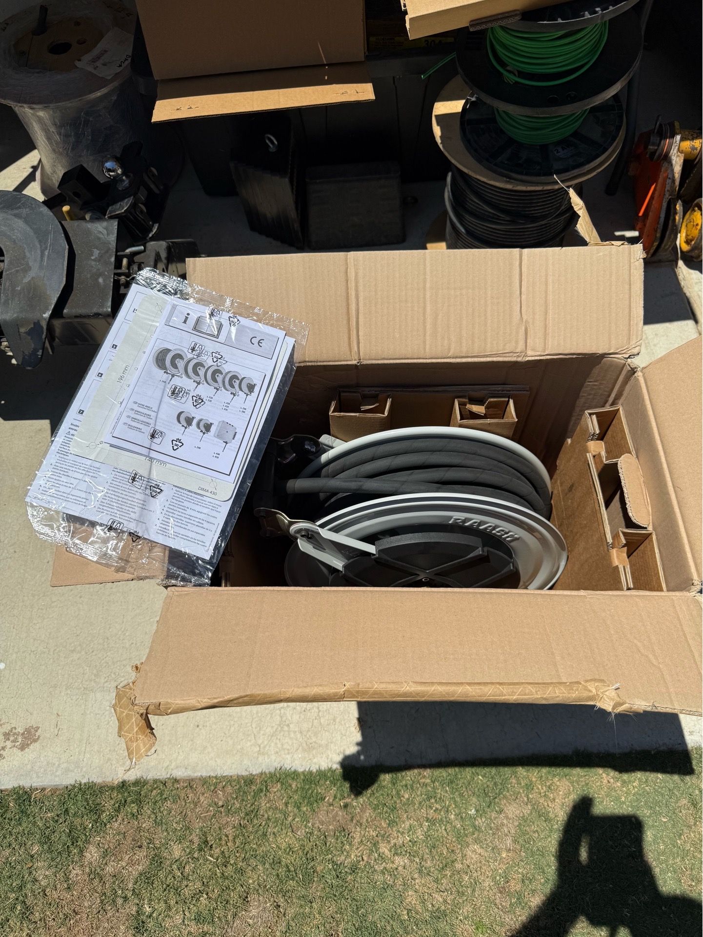 RAASM Air/Water Hose Reel 300 PSI 50ft 1/2”