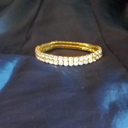 Golden Yellow Double Row Bracelet 