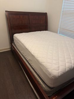 Queen size bed and mattress - FREE