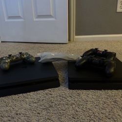 2 Ps4’s with 3 controllers