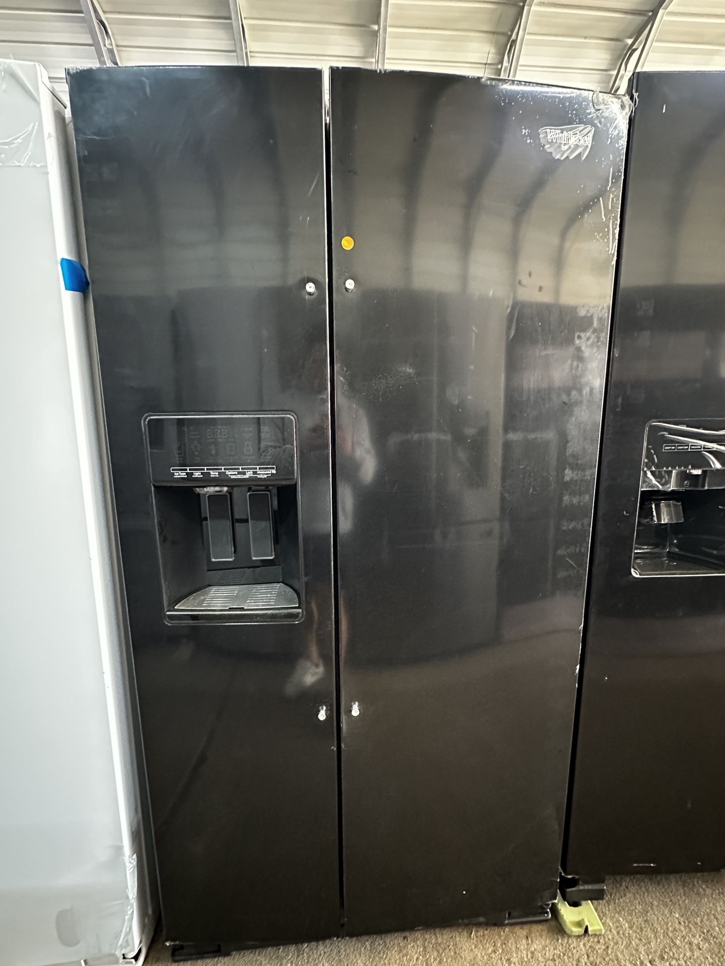 ‼️BRAND NEW WHIRLPOOL 36” BLACK SIDE BY SIDE FRIDGE W/ EXTERNAL WATER & ICE ‼️DELIVERY‼️ PAYMENTS‼️